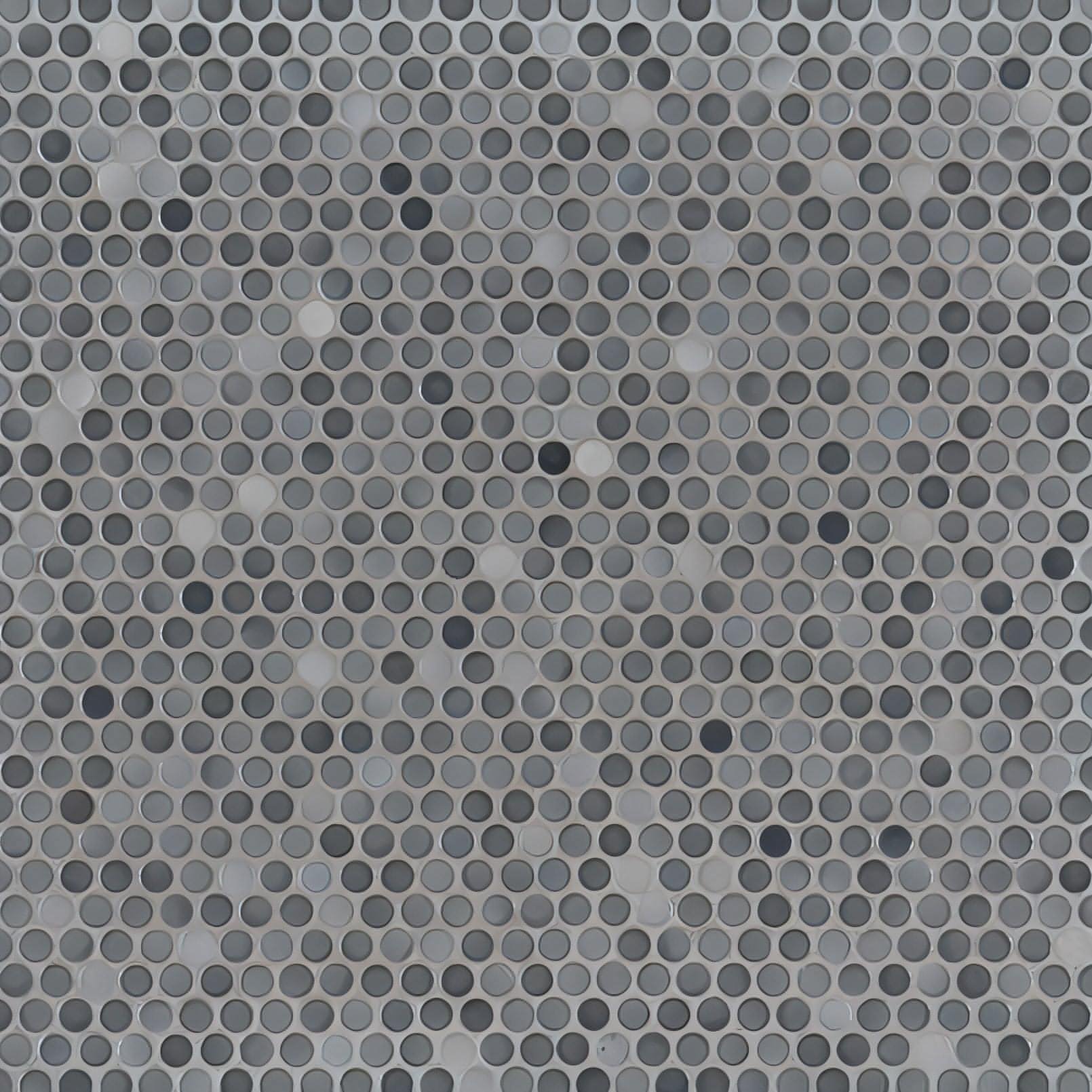 Penny Round Grigio Mix - Hey Tiles