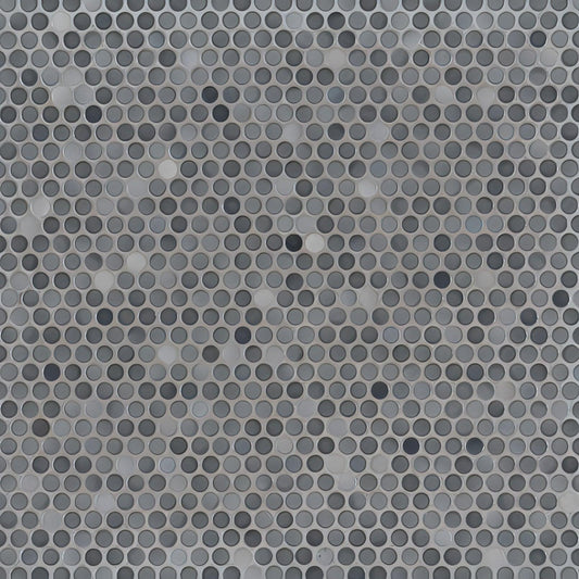 Penny Round Grigio Mix - Hey Tiles