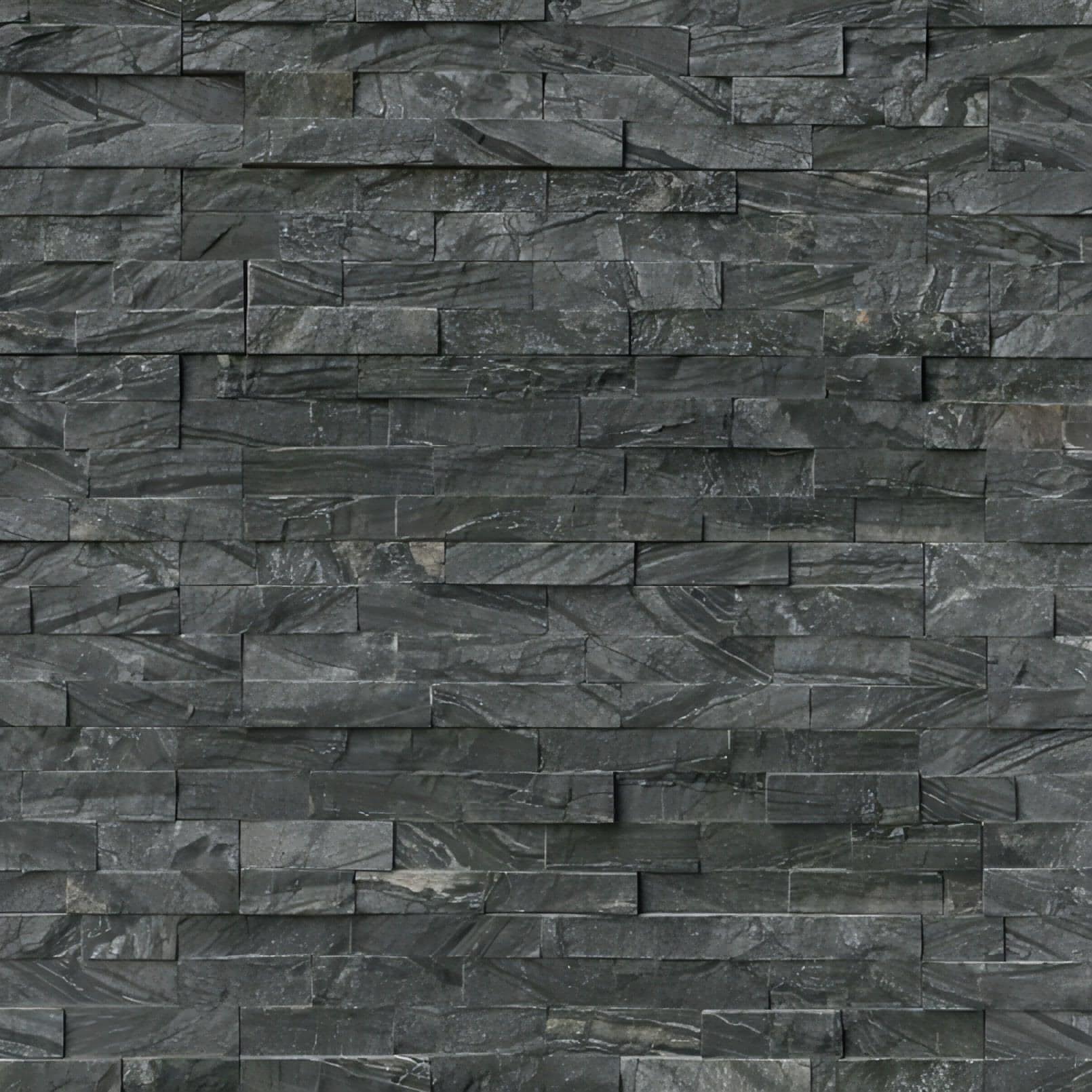 ROCKMOUNT Glacial Black Panel 6x24 - Hey Tiles