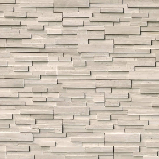 ROCKMOUNT White Oak 3D Honed Panel 6x24 - Hey Tiles