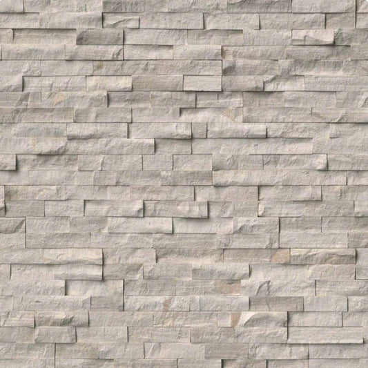 ROCKMOUNT White Oak Splitface Panel 6x24 - Hey Tiles