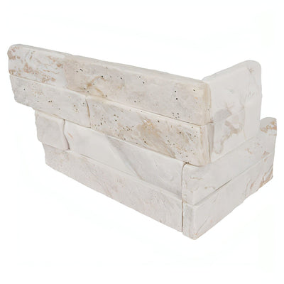 MSI Royal White Splitface Ledger Corner “L” 6x12x6 Hardscaping heytiles   